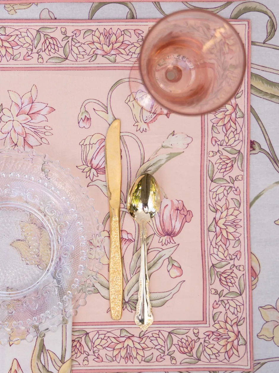 Ajmeer Placemat Set of 4 - Peach