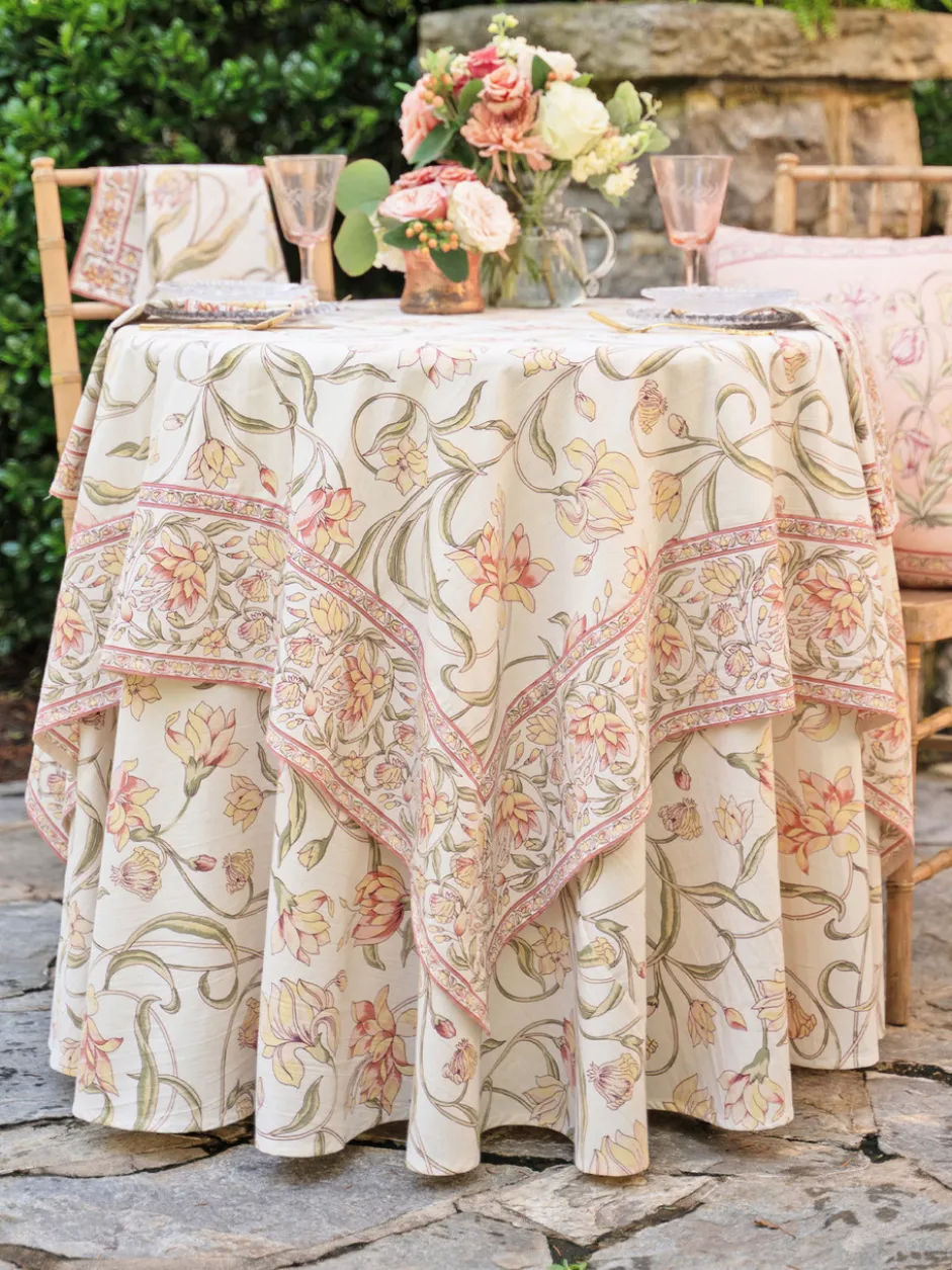 Ajmeer Round Cloth - Ivory