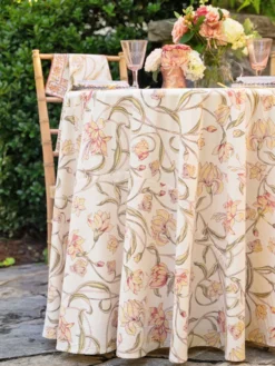 Ajmeer Round Cloth - Ivory