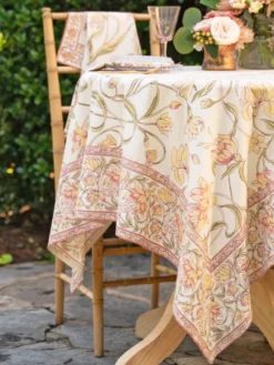 Ajmeer Tablecloth - Ivory