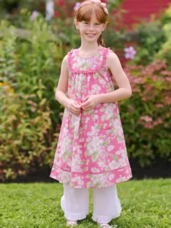 Apple Blossom Kids Dress - Pink