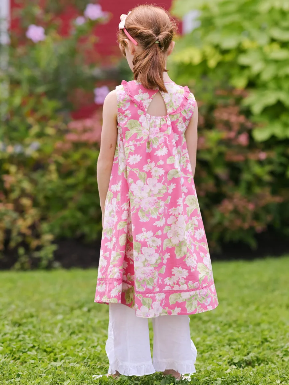 Apple Blossom Kids Dress - Pink