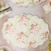 Apple Blossom Quilted Placemat Set of 4 - Light Green