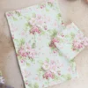 Apple Blossom Tea Towel Set of 2 - Light Green