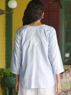 Arcadia Blouse - Blue