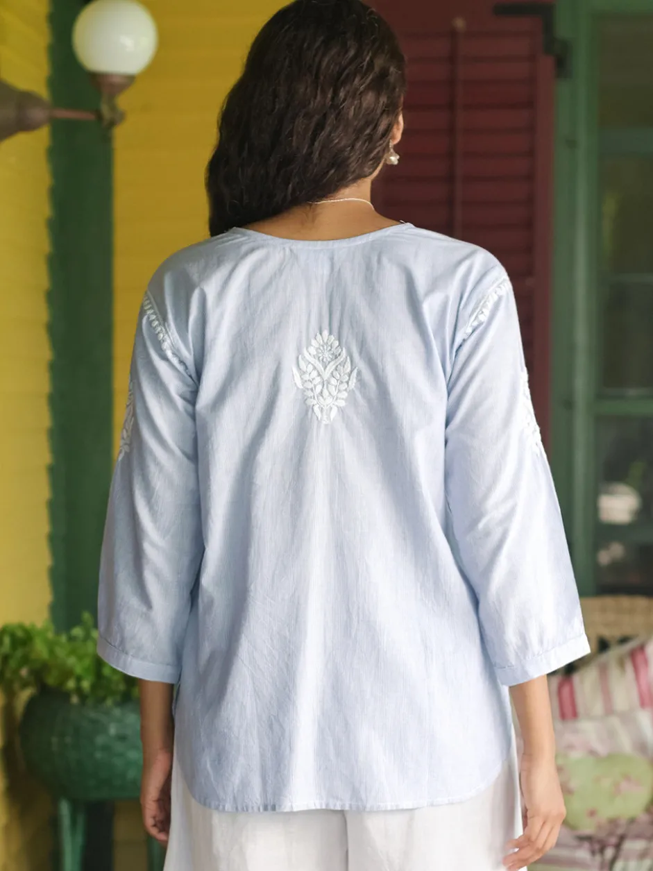 Arcadia Blouse - Blue