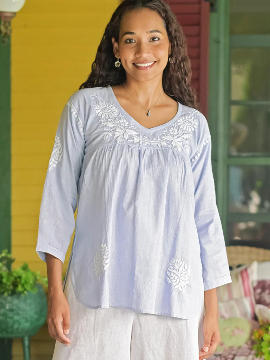 Arcadia Blouse - Blue