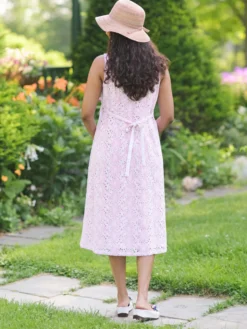Ariel's Eyelet Porch Dress - Rose