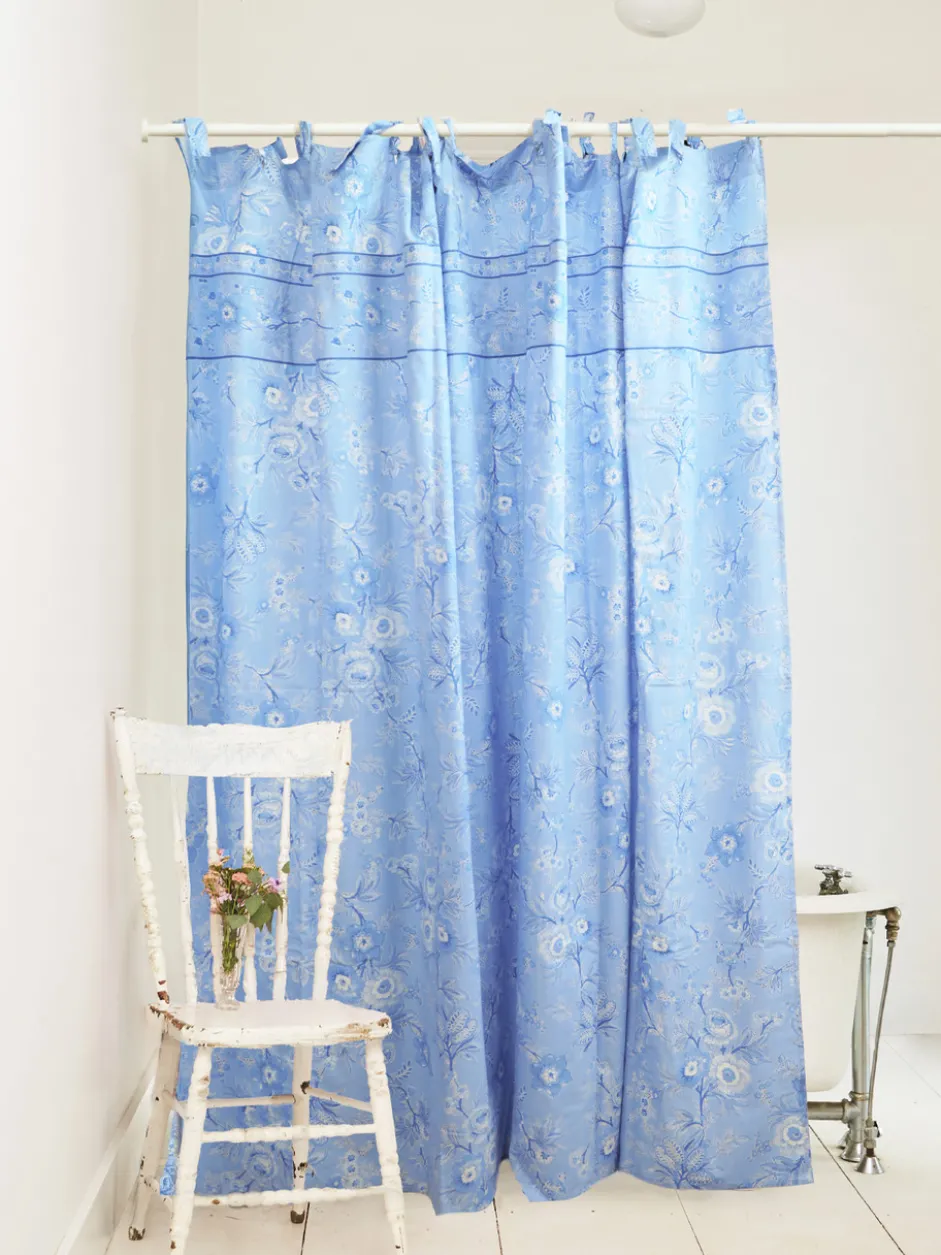 Augustine Curtain - Washed Blue