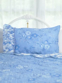 Augustine Pillowcase - Washed Blue