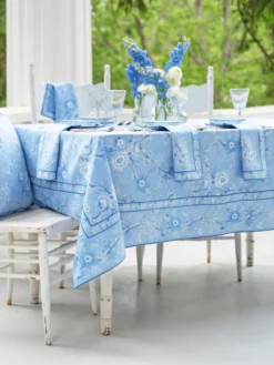 Augustine Tablecloth - Washed Blue