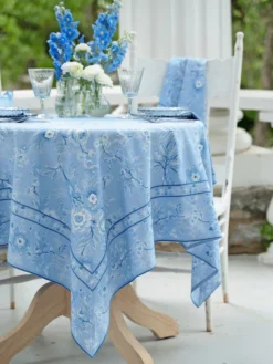 Augustine Tablecloth - Washed Blue