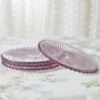 Aurora Glass Plates Set of 4 - Amethyst