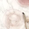 Aurora Glass Plates Set of 4 - Pink