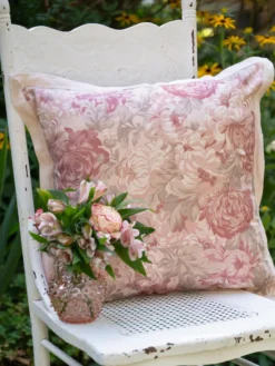 Ava Linen Cushion Cover - Blush
