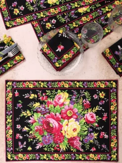 Avonlea Placemat Set of 4 - Black