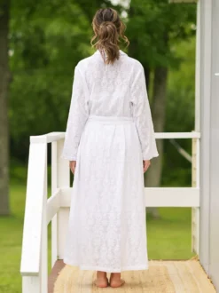 Beloved Lace Dressing Gown - White
