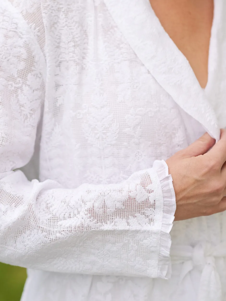 Beloved Lace Dressing Gown - White