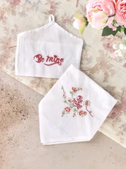 Be Mine Embroidered Envelope Hankie