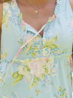 Blanche Dress - Aqua
