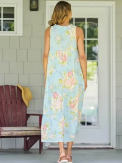 Blanche Dress - Aqua