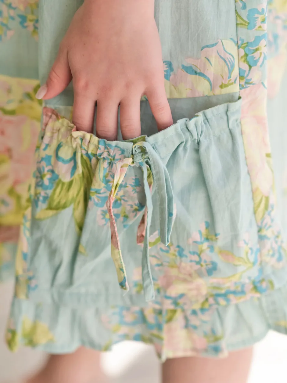 Blanche Kids Dress - Aqua