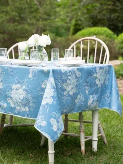 Blanche Oilcloth - Washed Blue