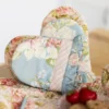 Blanche Patchwork Mini Mitt Set of 2 - Mist