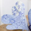 Blue Skies Patchwork Oven Mitt Set of 2 - Blue