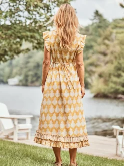 Bonnie Blockprint Dress