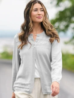 Book Nook Cardigan - Grey