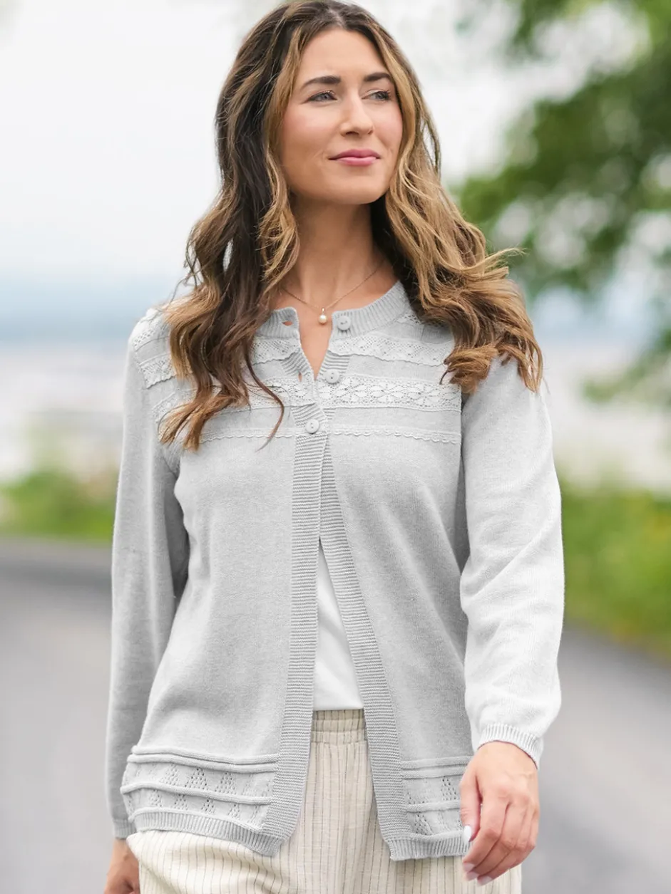 Book Nook Cardigan - Grey