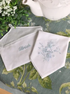 Bride Embroidered Envelope Hankie