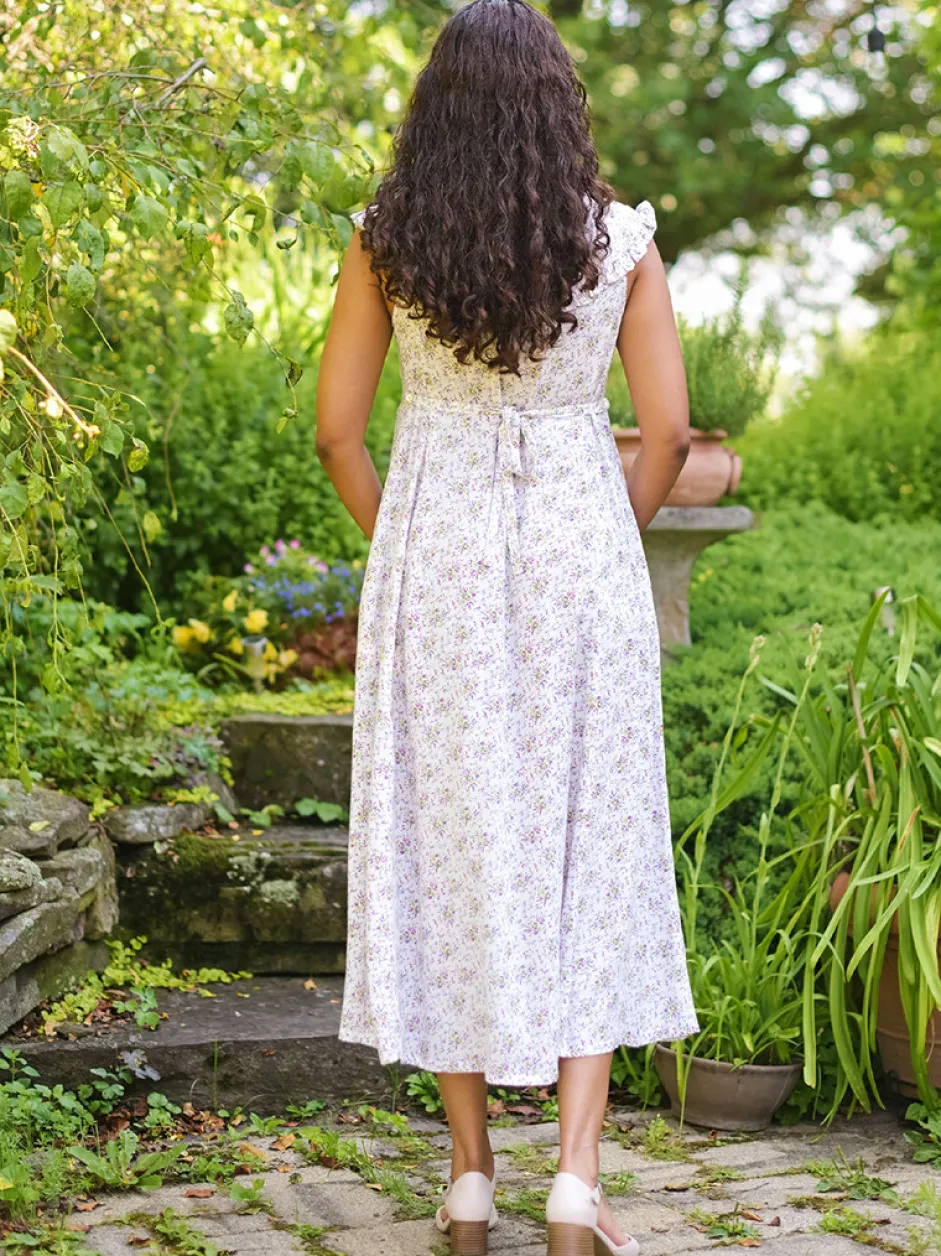 Brighton Garden Dress - White