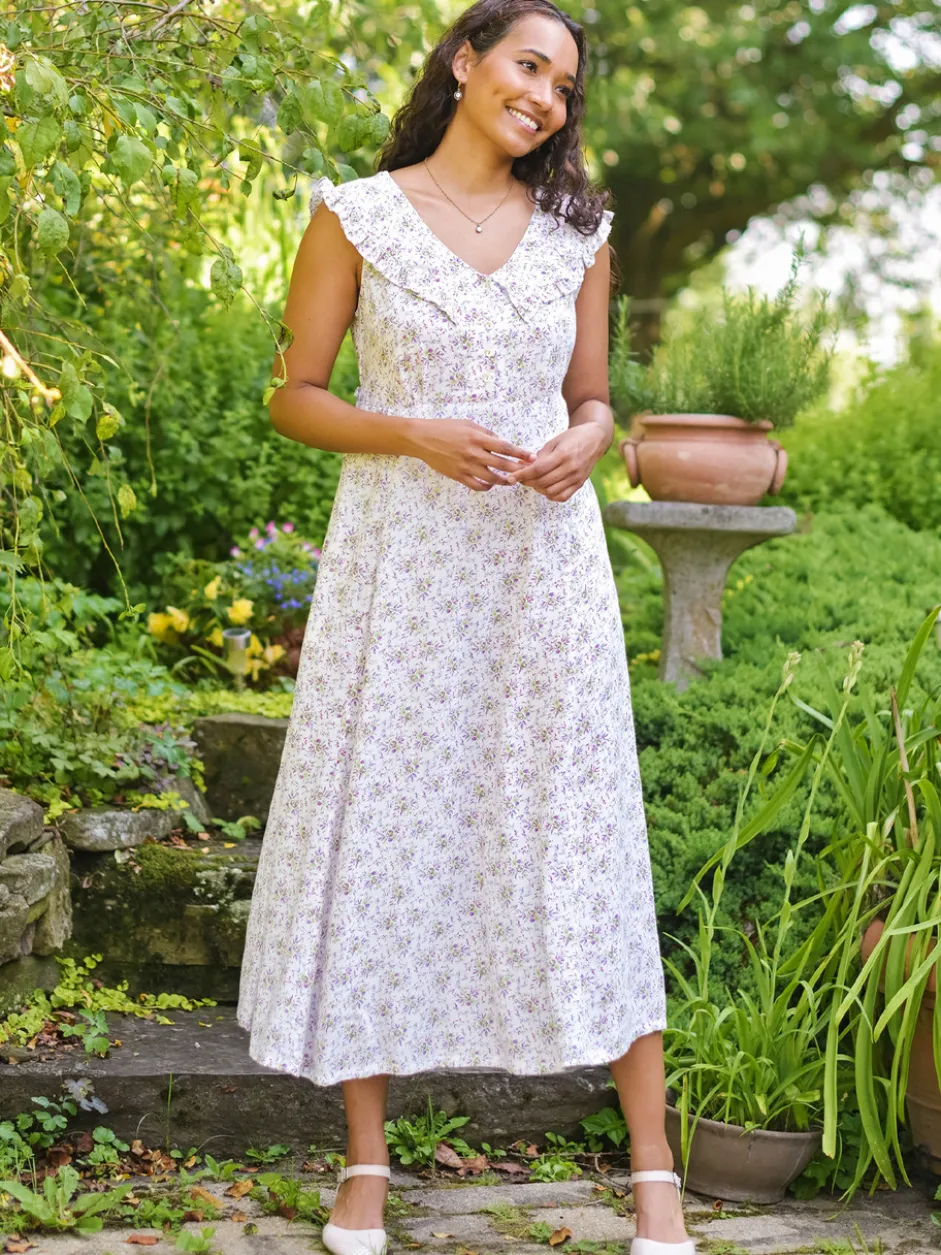 Brighton Garden Dress - White