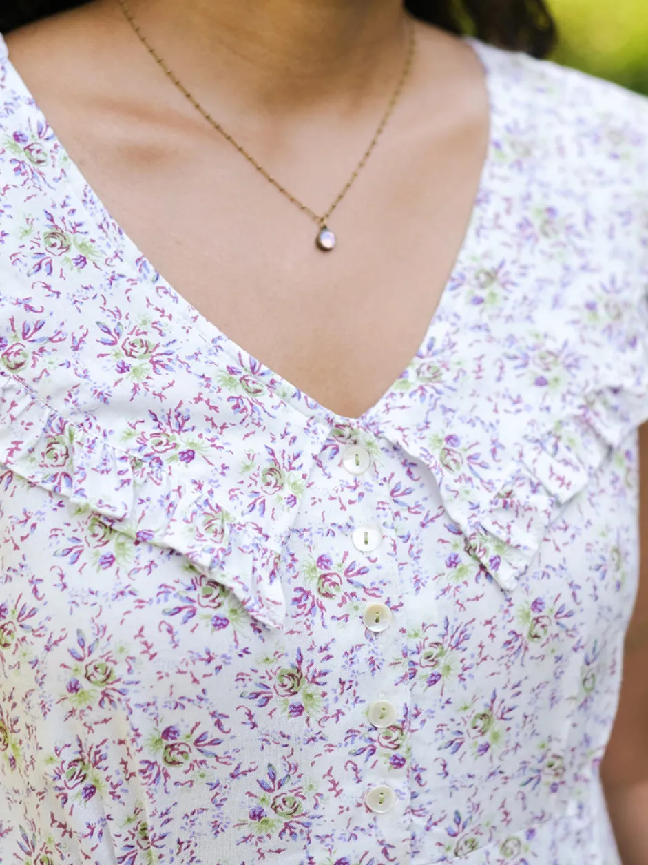 Brighton Garden Dress - White