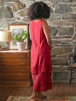 Camille Slip - Scarlet Red