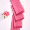 Chambray Napkin Set of 4 - Pink