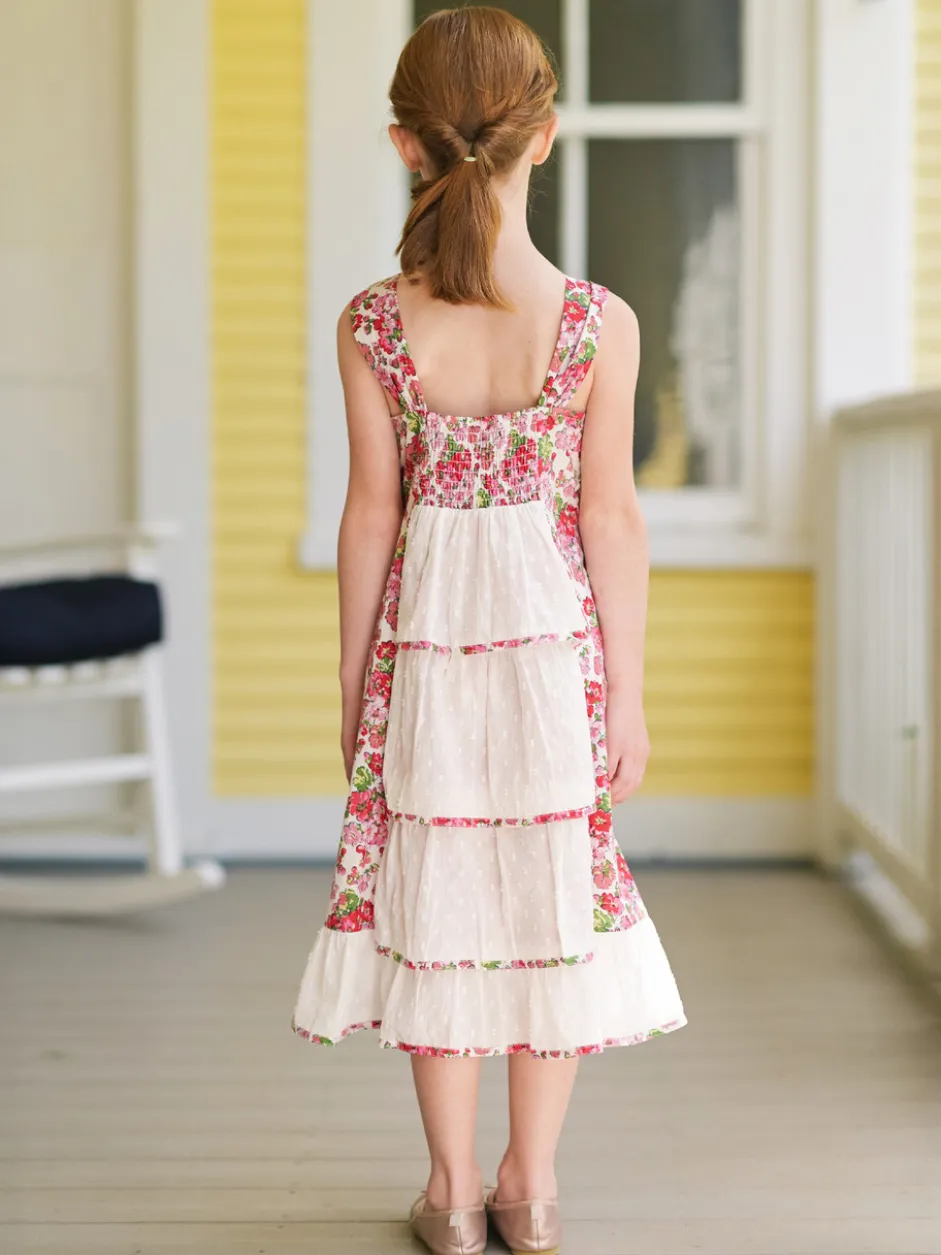 Charleston Kids Dress - White