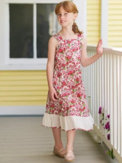 Charleston Kids Dress - White