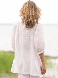 Charlotte Check Tunic - Plum Check