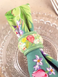 Charming Napkin Ring Set of 4 - Jade