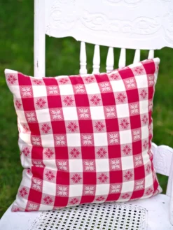 Charm Jacquard Cushion Cover - Red