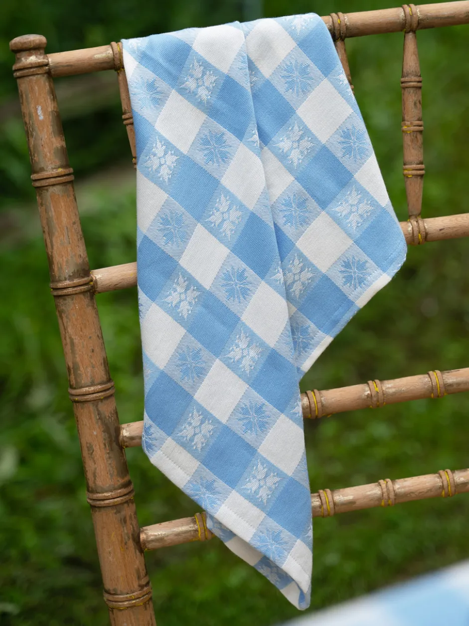 Charm Jacquard Napkin Set of 4 - Blue
