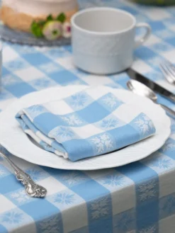 Charm Jacquard Napkin Set of 4 - Blue