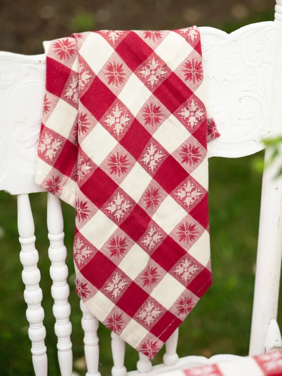 Charm Jacquard Napkin Set of 4 - Red