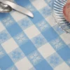 Charm Jacquard Round Cloth - Blue
