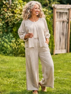 Coastal Stripe Cover Up