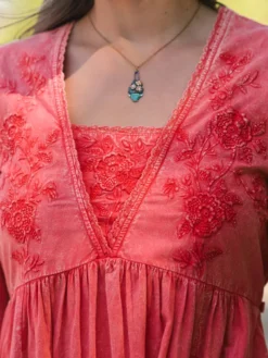 Coral Gables Dress - Dark Coral