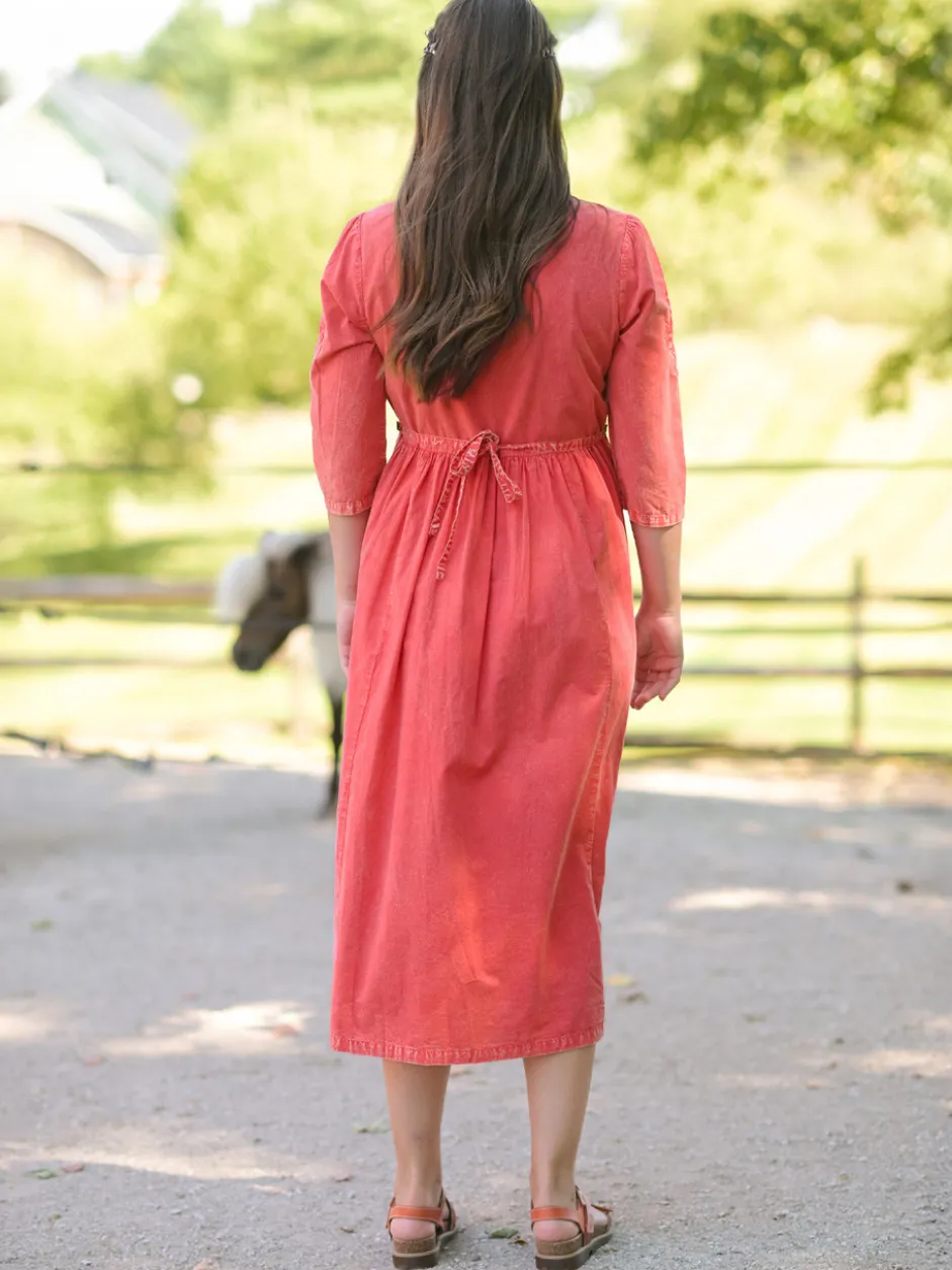 Coral Gables Dress - Dark Coral